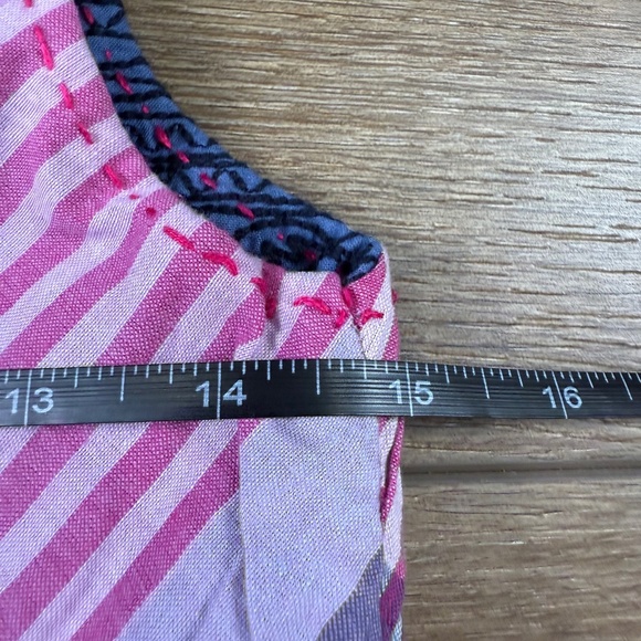 Tea Collection Girls Reversible Sundress Chambray Plaid  10 Back to School NWT - Picture 3 of 11